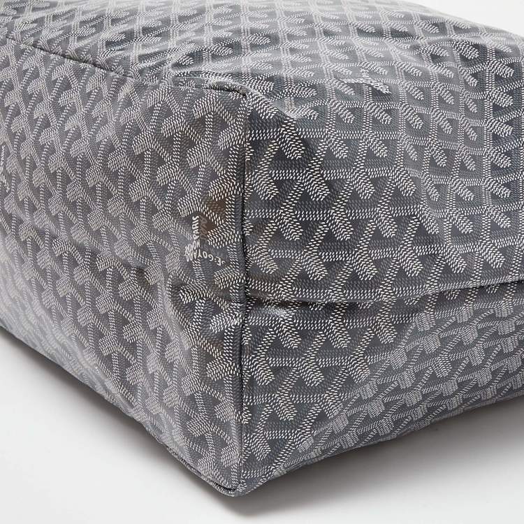 Pre Owned Goyard Grey Goyardine Coated Canvas and Leather Saint Louis GM Tote