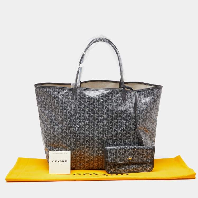 Pre Owned Goyard Grey Goyardine Coated Canvas and Leather Saint Louis GM Tote