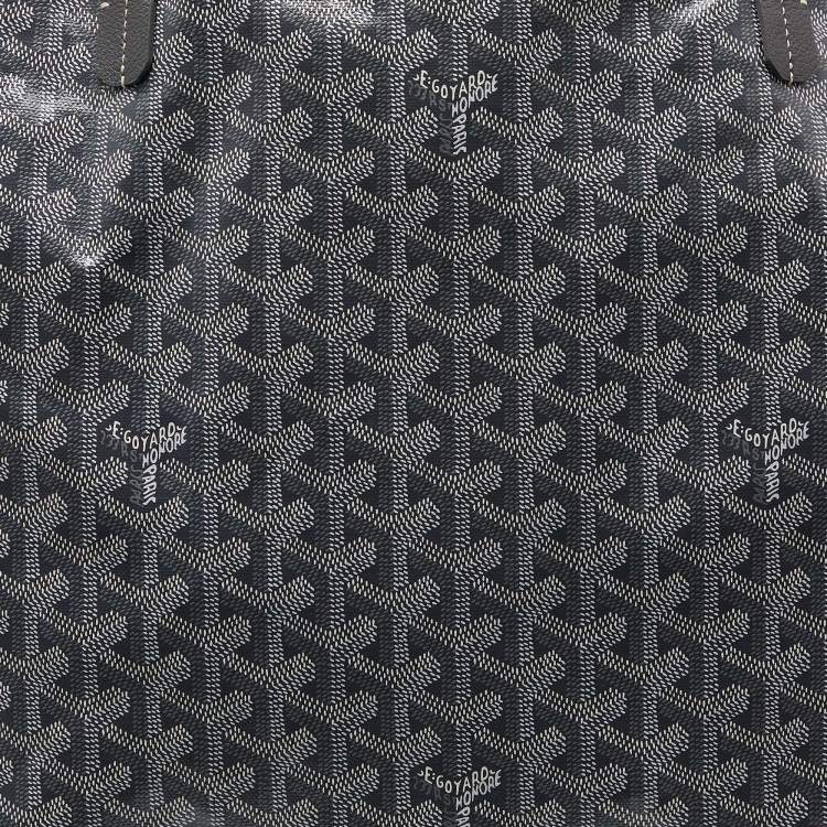 Pre Owned Goyard Grey Goyardine Coated Canvas and Leather Saint Louis GM Tote