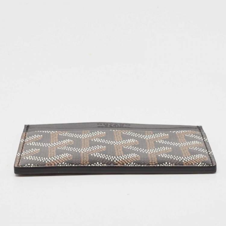 مملوكة مسبقًا Goyard Black Goyardine Coated Canvas and Leather Saint Sulpice Card Holder