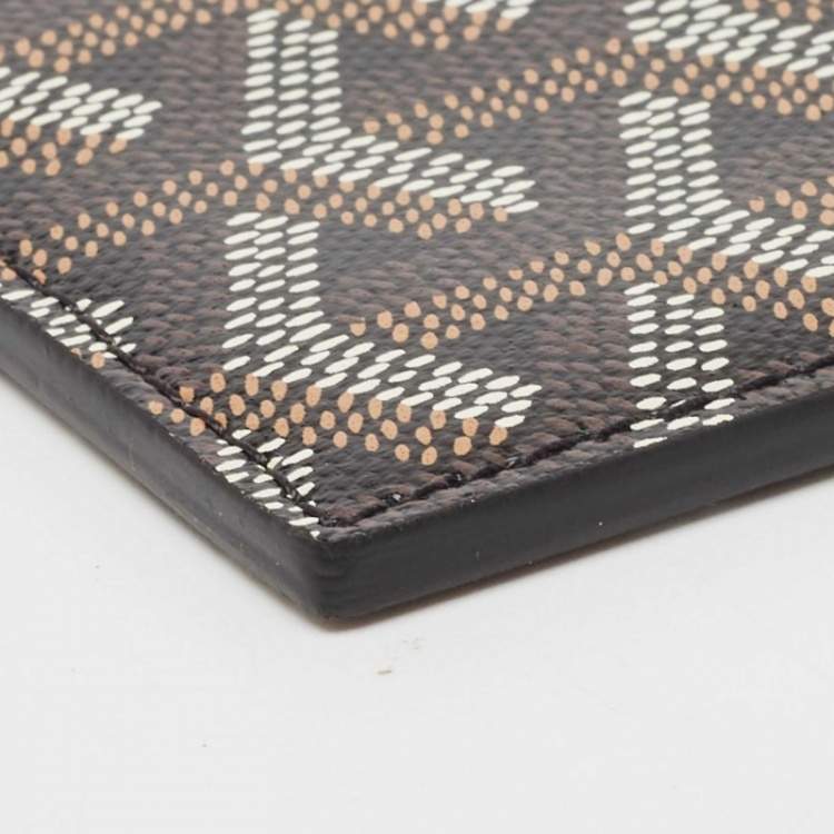 مملوكة مسبقًا Goyard Black Goyardine Coated Canvas and Leather Saint Sulpice Card Holder