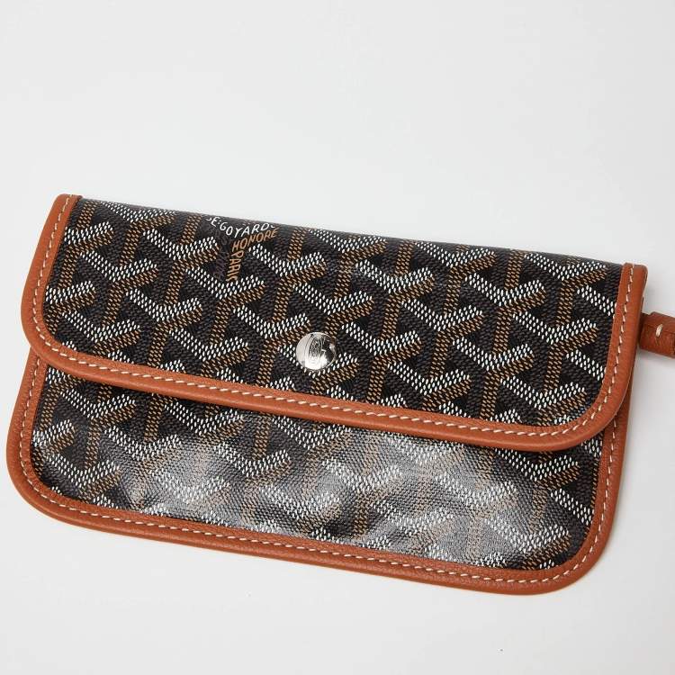 Pre Owned Goyard Brown Goyardine Coated Canvas and Leather Saint Louis GM Tote