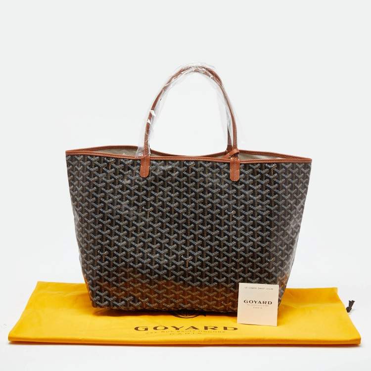 Pre Owned Goyard Brown Goyardine Coated Canvas and Leather Saint Louis GM Tote