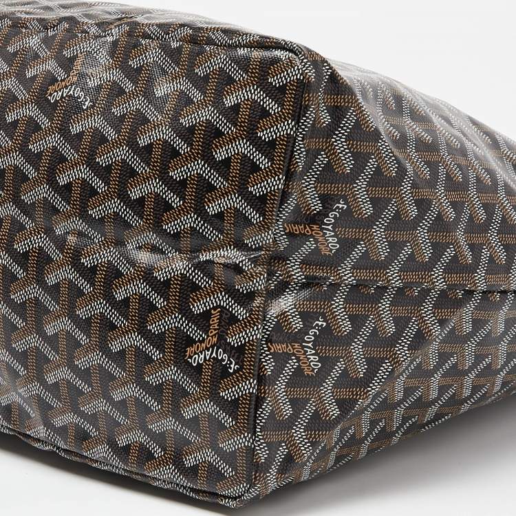 Pre Owned Goyard Brown Goyardine Coated Canvas and Leather Saint Louis GM Tote