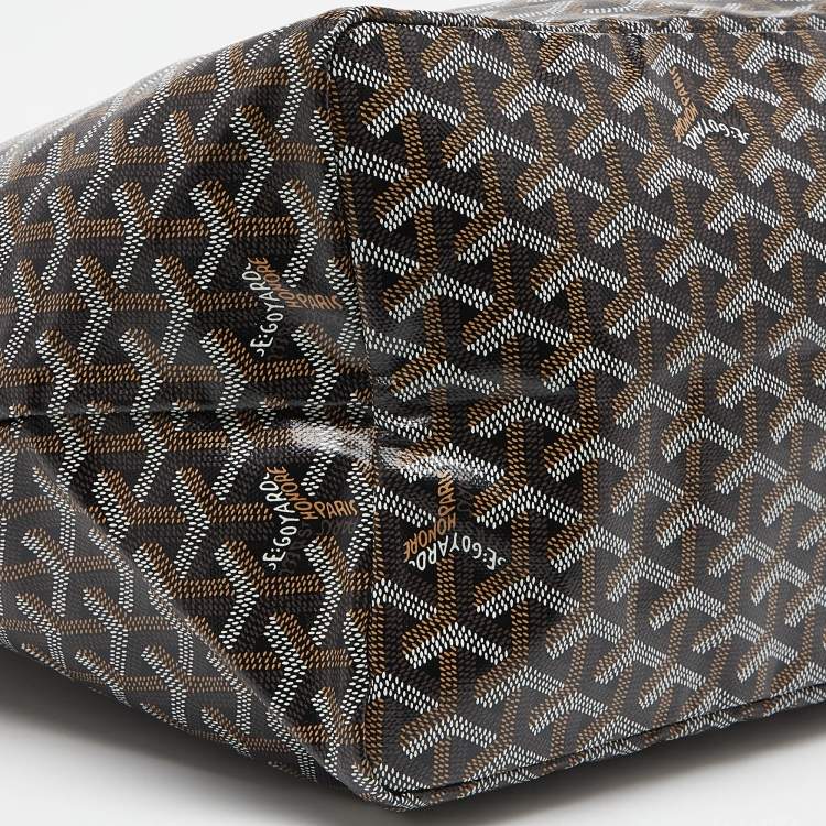 Pre Owned Goyard Brown Goyardine Coated Canvas and Leather Saint Louis GM Tote