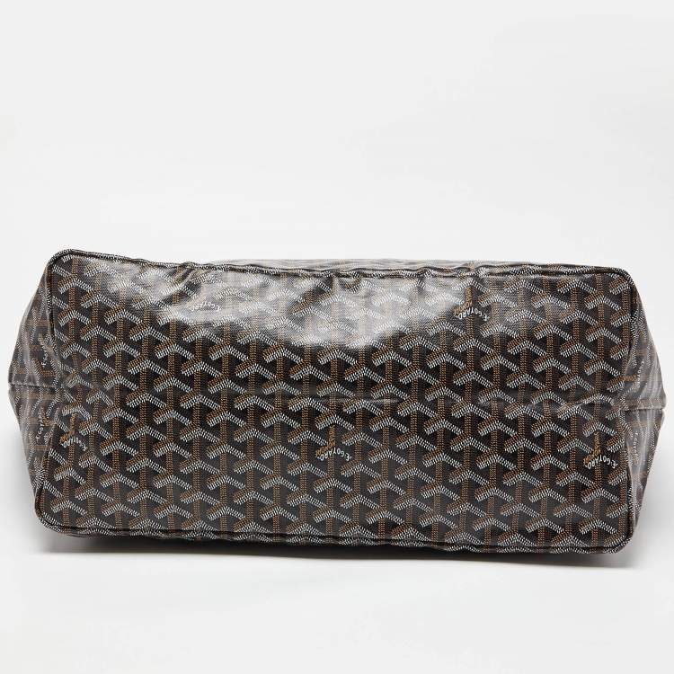 Pre Owned Goyard Brown Goyardine Coated Canvas and Leather Saint Louis GM Tote