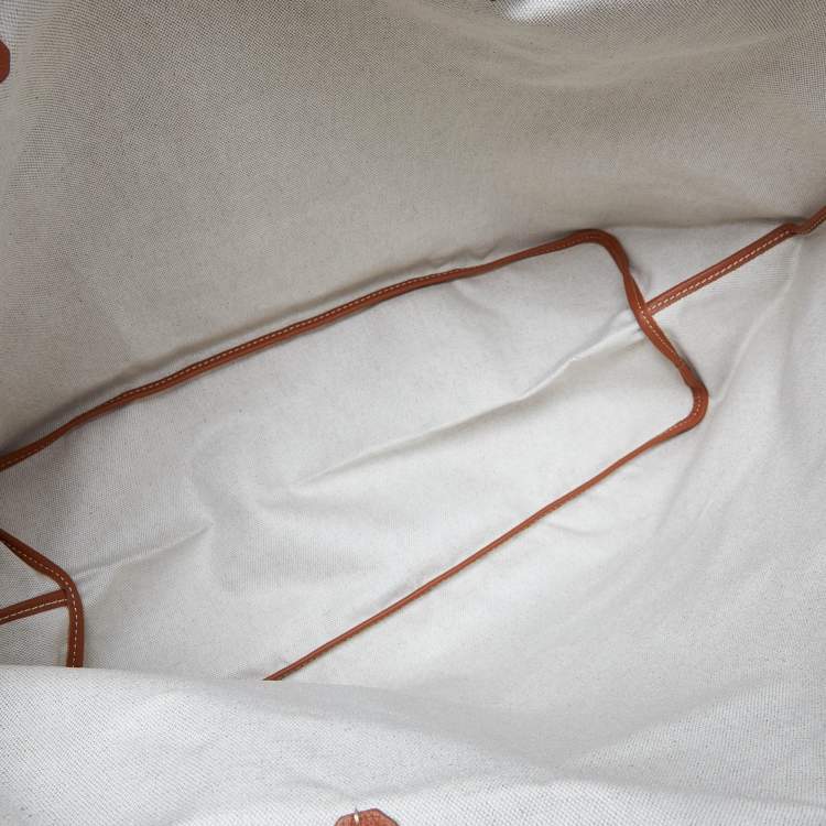 Pre Owned Goyard Brown Goyardine Coated Canvas and Leather Saint Louis GM Tote