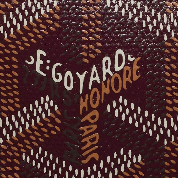 Pre Owned Goyard Burgundy Goyardine Coated Canvas Jouvence GM Toiletry Bag
