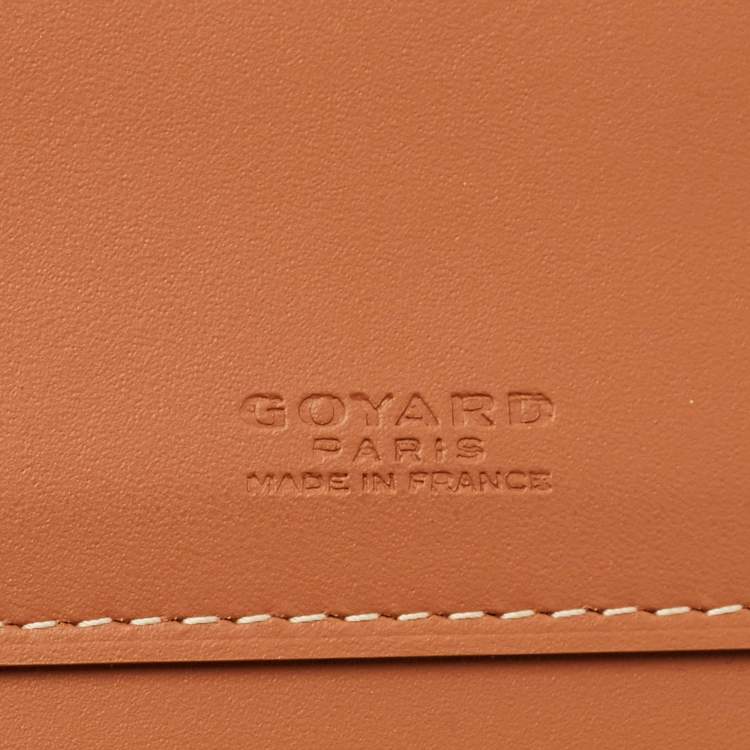 Pre Owned Goyard Brown Goyardine Coated Canvas and Leather Document Case