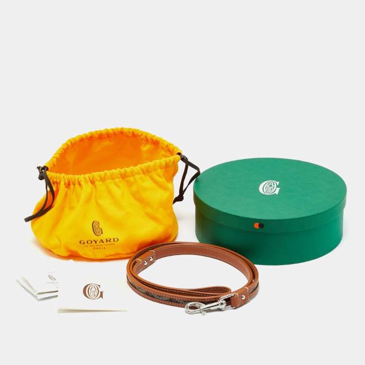 Pre Owned Goyard Brown Goyardine Coated Canvas and Leather Edmond Leash