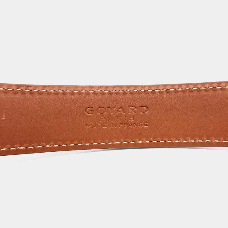 Pre Owned Goyard Leather Frigate Belt