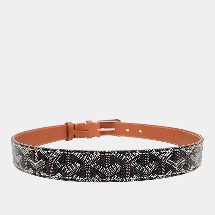 Pre Owned Goyard Leather Frigate Belt