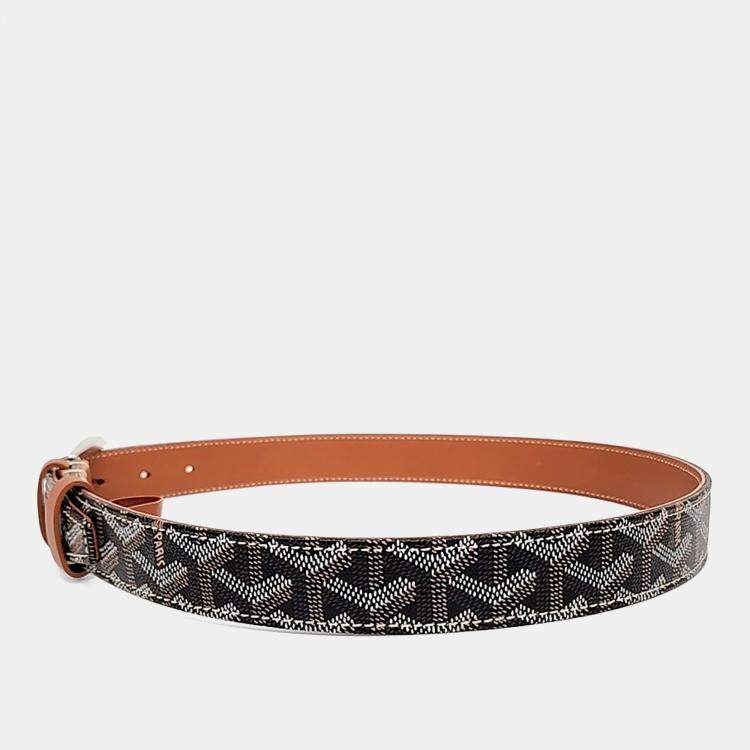 Pre Owned Goyard Leather Frigate Belt