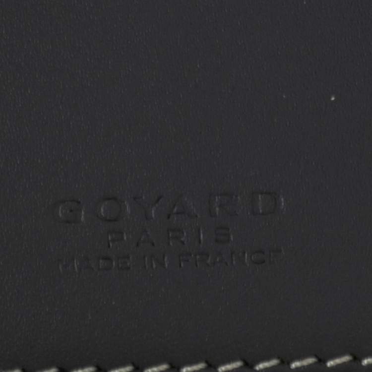 Pre Owned Goyard Grey Goyardine Coated Canvas Passport Cover