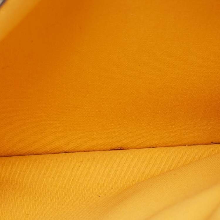 Pre Owned Goyard Grey Goyardine Coated Canvas Camondo Horizontal MM Clutch