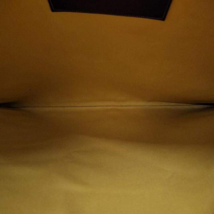 Pre Owned Goyard Burgundy Coated Canvas GM Senna Clutch 