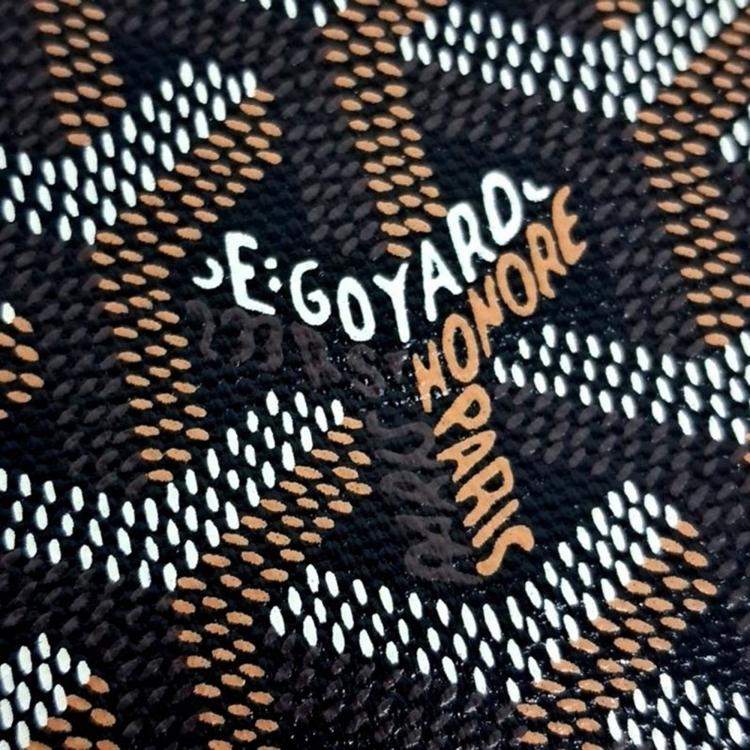 Pre Owned Goyard Black Coated Canvas Senat MGM Pouch