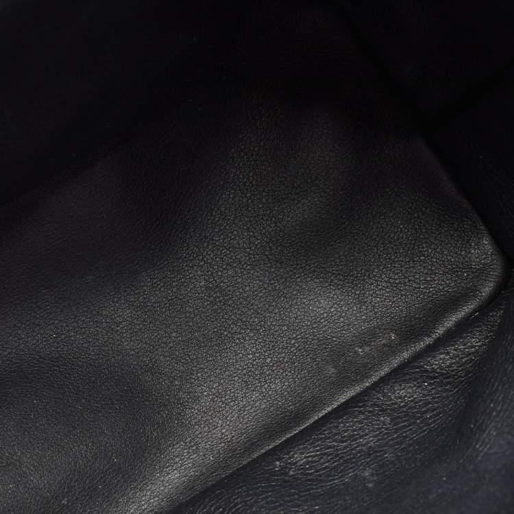 Pre Owned Goyard Black Goyardine Coated Canvas Anjou Mini Reversible Bag