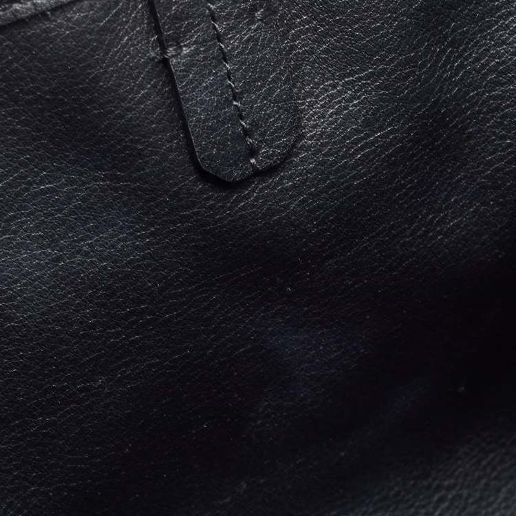 Pre Owned Goyard Black Goyardine Coated Canvas Anjou Mini Reversible Bag