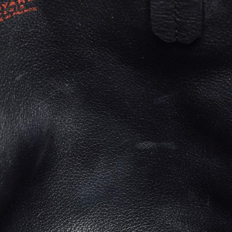Pre Owned Goyard Black Goyardine Coated Canvas Anjou Mini Reversible Bag