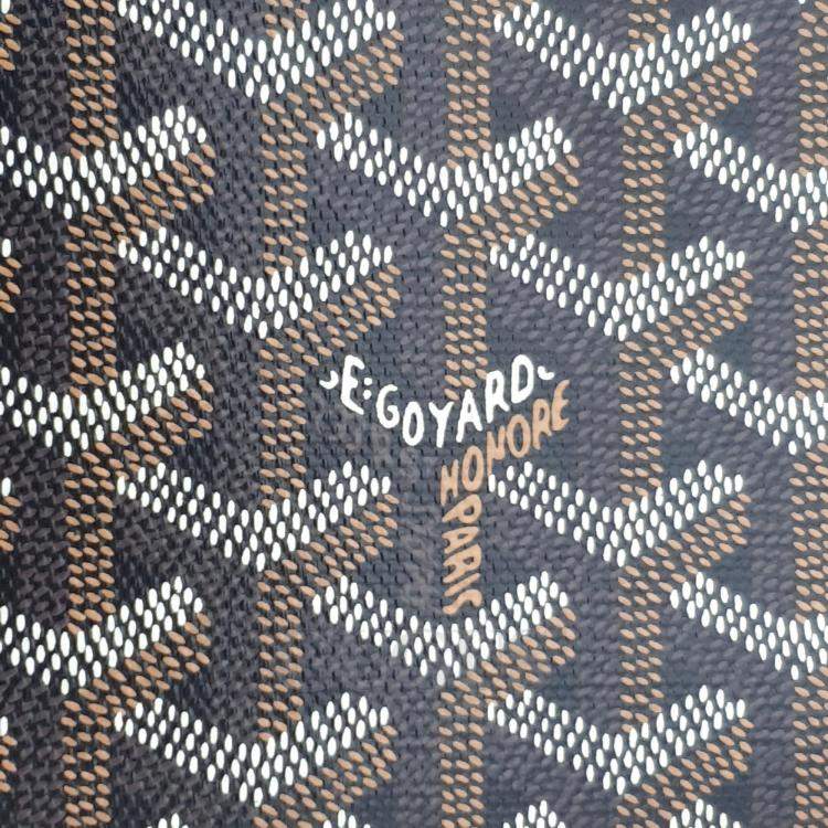 Pre Owned Goyard Black Canvas Monte Carlo Bois Clutch