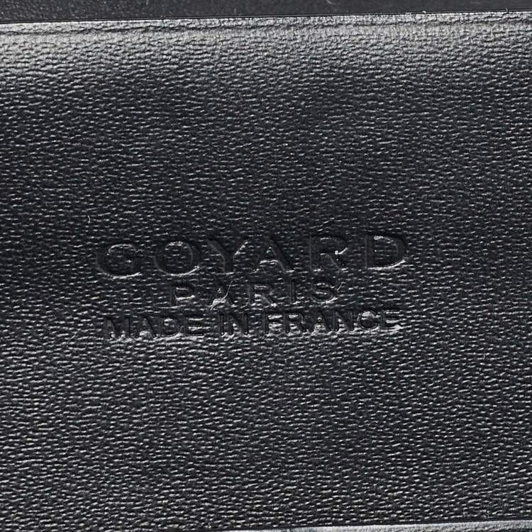 Pre Owned Goyard Black Goyardine Coated Canvas and Leather Richelieu Wallet