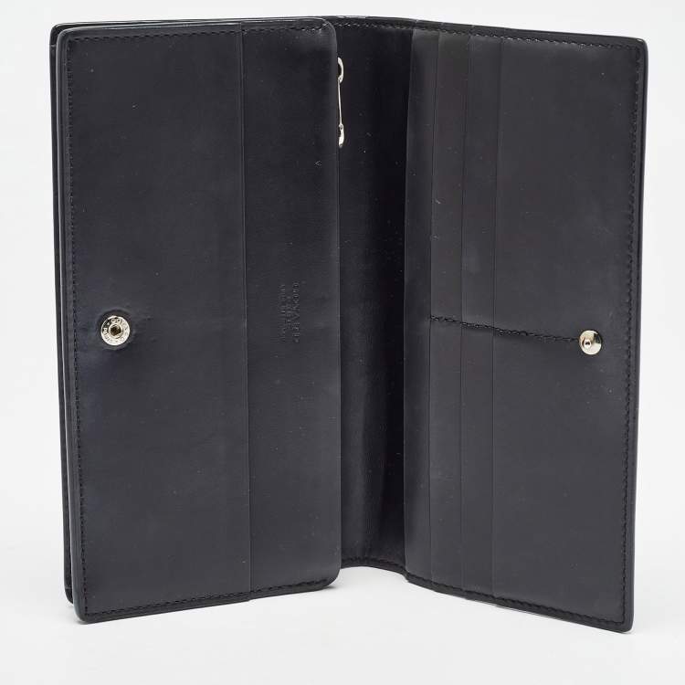 Pre Owned Goyard Black Goyardine Coated Canvas and Leather Richelieu Wallet