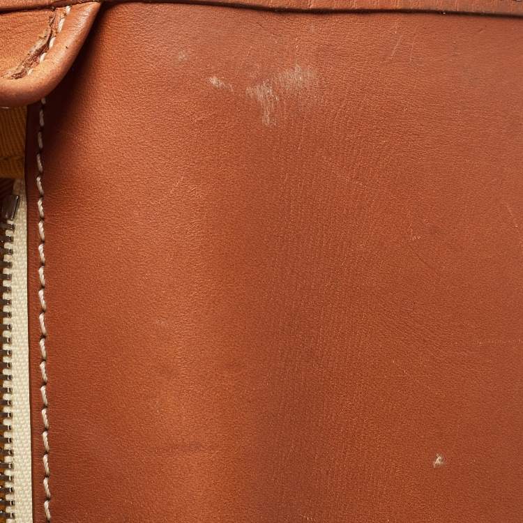 Pre Owned Goyard Brown Goyardine Coated Canvas and Leather Belvedere MM Saddle Bag