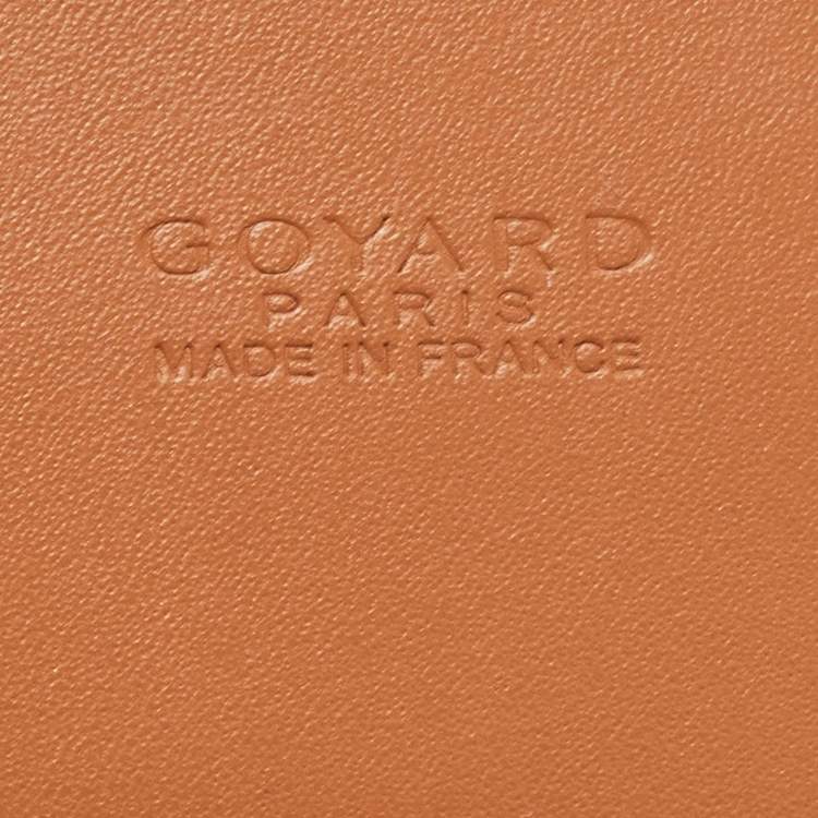 Pre Owned Goyard Brown Goyardine Coated Canvas Varenne Wallet on Strap