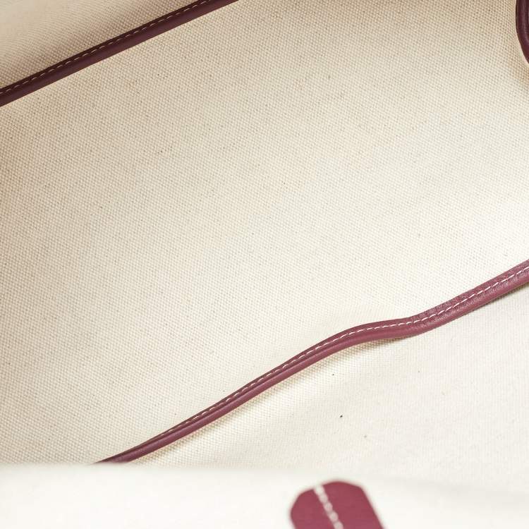 Pre Owned Goyard Burgundy Goyardine Coated Canvas and Leather The Chien Gris Bag