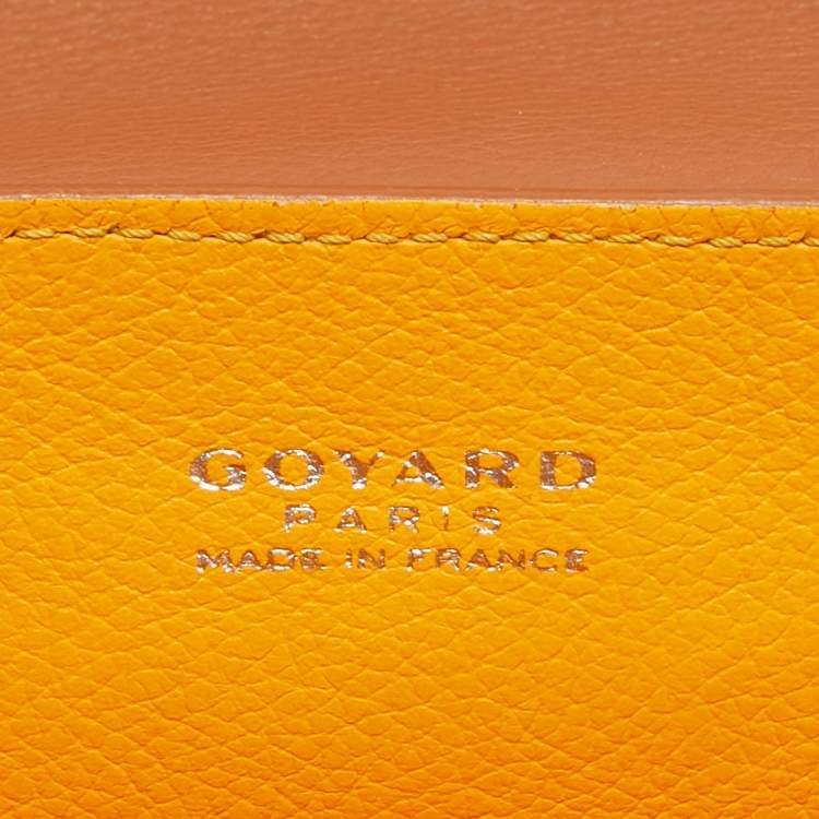 Pre Owned Goyard Brown Goyardine Coated Canvas and Leather Mini Saigon Top Handle Bag