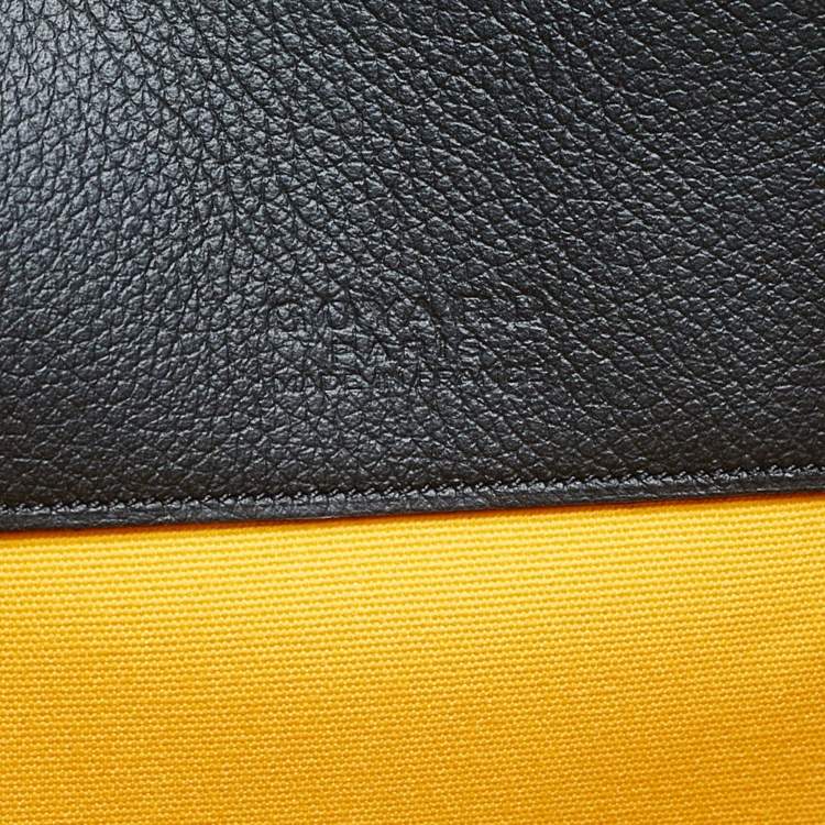 Pre Owned Goyard Black Goyardine Coated Canvas and Leather Senat MGM Pouch
