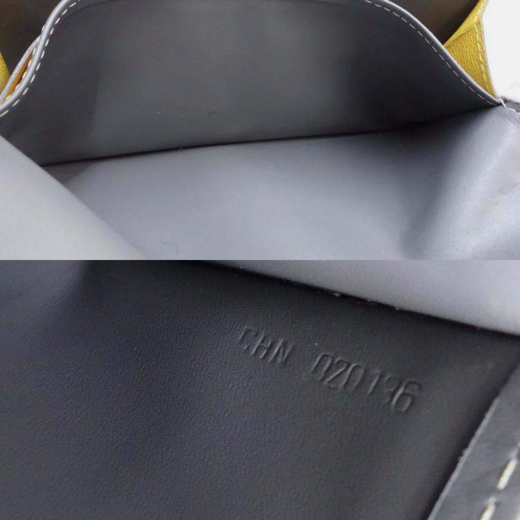 Pre Owned Goyard Grey Goyardine Canvas Varenne Flap Wallet