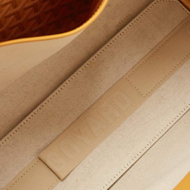 Pre Owned Goyard Mustard Goyardine Coated Canvas and Leather Rouette PM Bag