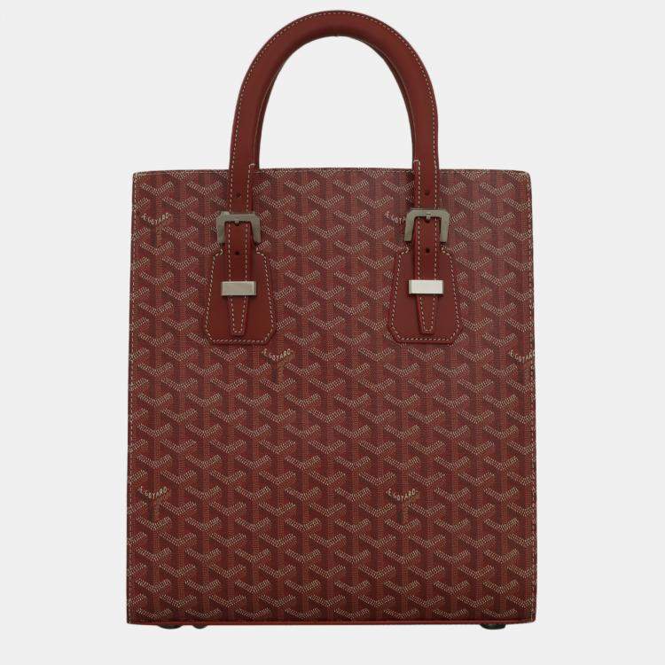 Pre Owned Goyard Red Comores PM Tote Bag