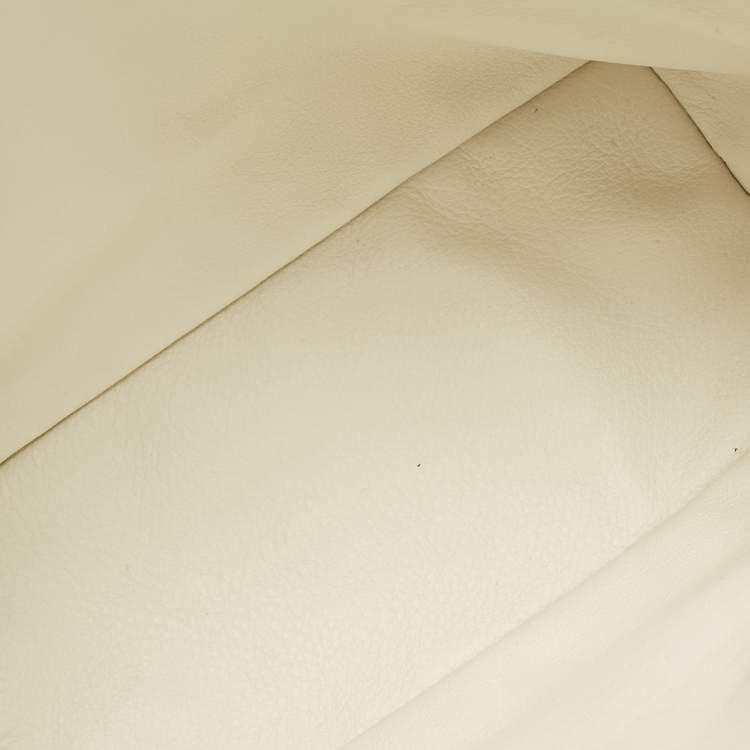 Pre Owned Goyard White Goyardine Coated Canvas Mini Reversible Anjou Tote