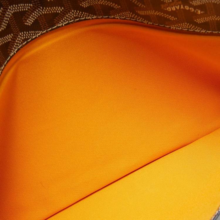 Pre Owned Goyard Blue Goyardine Coated Canvas Sainte Marie Clutch