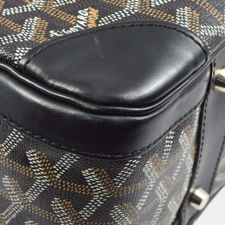 Pre Owned Goyard Black GM Briefcase Stainless Steel Handbag