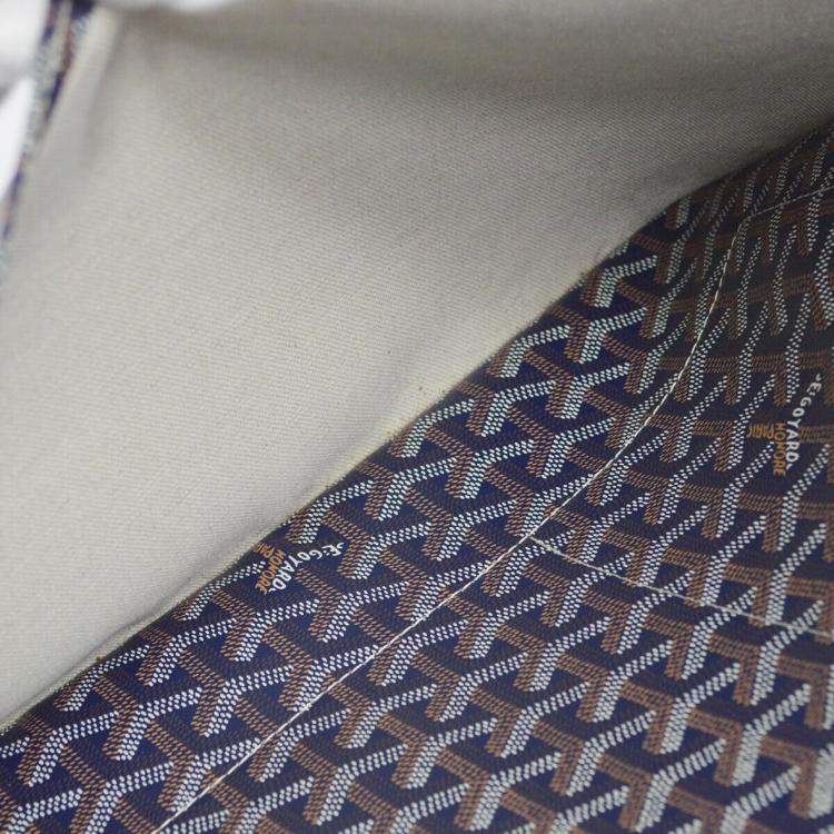 Pre Owned Goyard Blue Capetien MM Bag