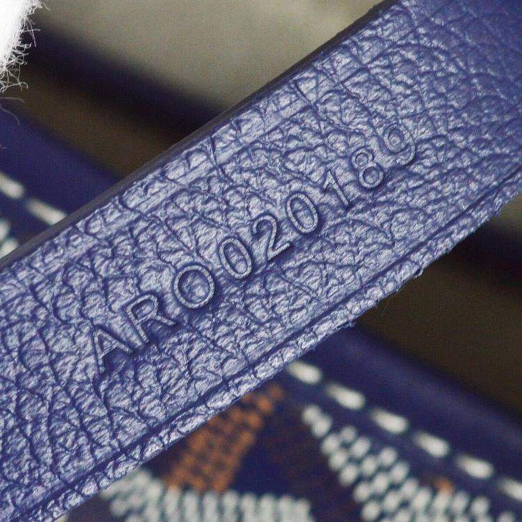 Pre Owned Goyard Blue Capetien MM Bag