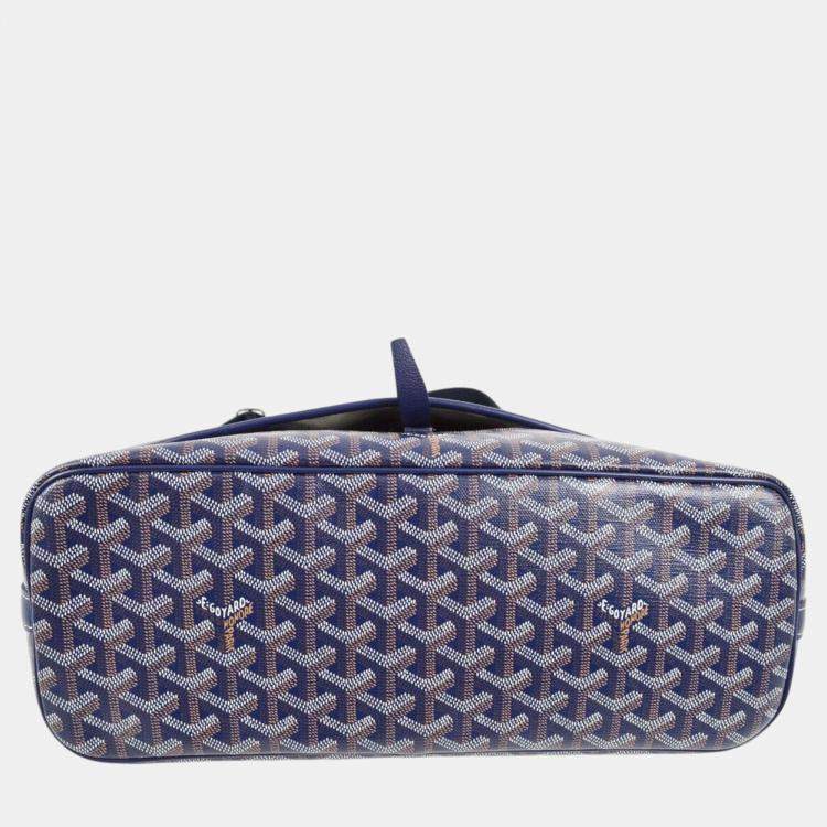Pre Owned Goyard Blue Capetien MM Bag