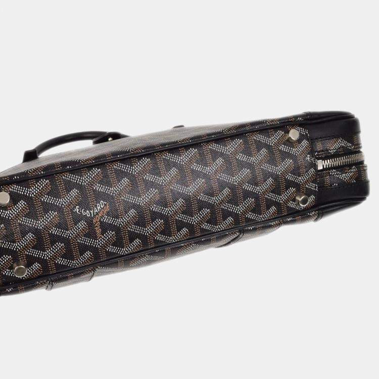 Pre Owned Goyard Black Diplomat Briefcase Handbag