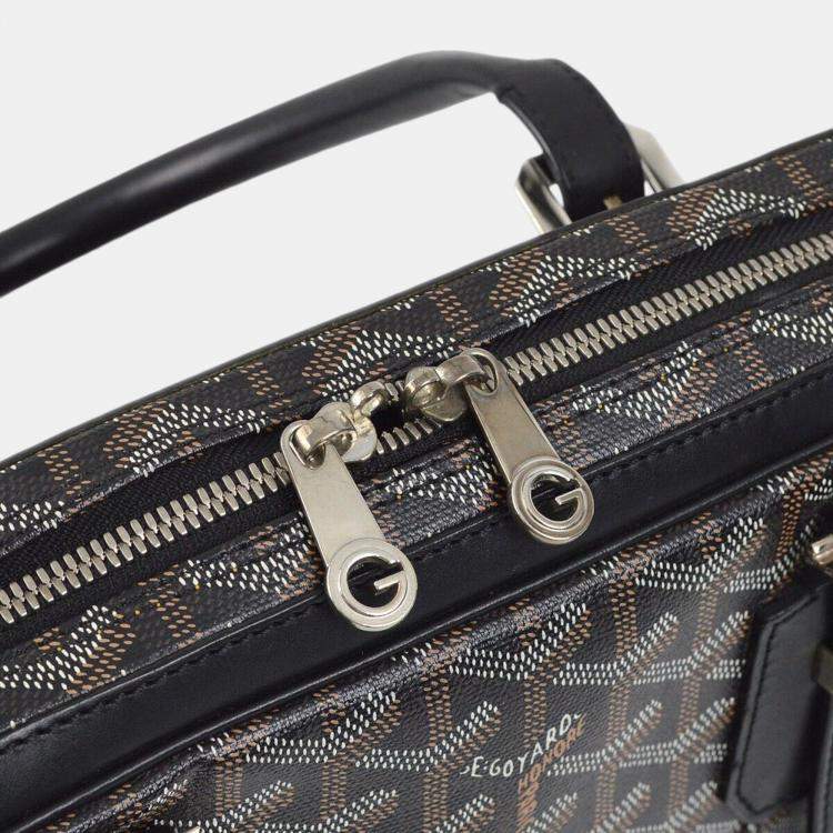 Pre Owned Goyard Black Diplomat Briefcase Handbag