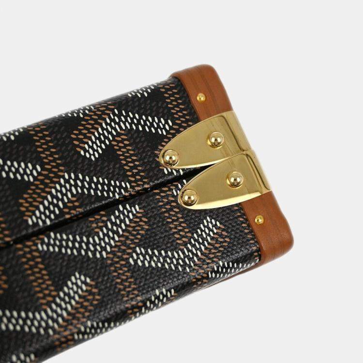 Pre Owned Goyard Brown Minaudiere Trunk Bag