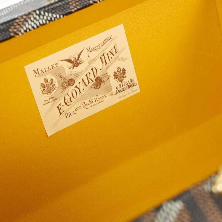 Pre Owned Goyard Brown Minaudiere Trunk Bag