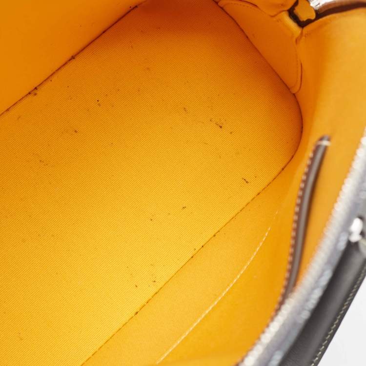 Pre Owned Goyard Grey Goyardine Coated Canvas and Leather Mini Vendome Satchel