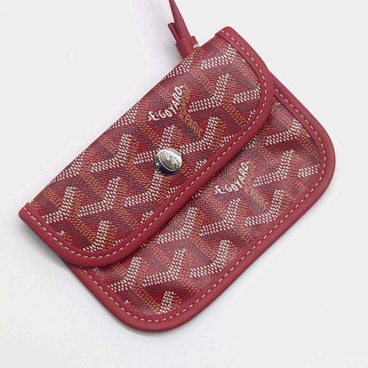 Pre Owned Goyard Red Canvas mini anjou bag