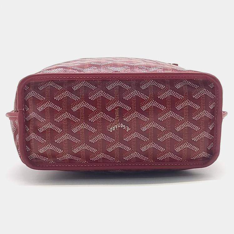 Pre Owned Goyard Red Canvas mini anjou bag