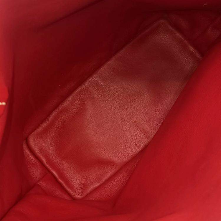 Pre Owned Goyard Red Canvas mini anjou bag