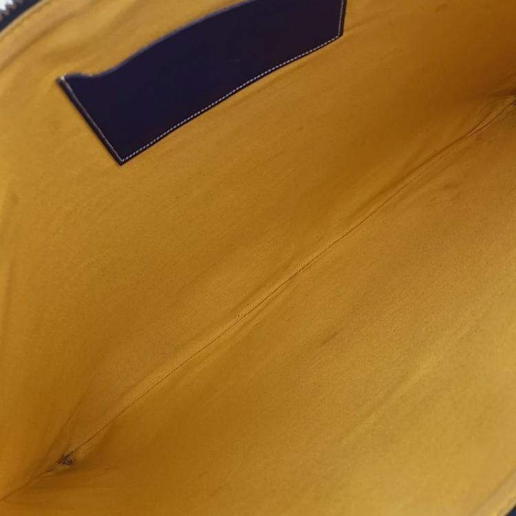 Pre Owned Goyard Multicolor Navy Blue Leather Senna GM Bag